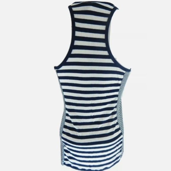 Athleta Crossbar Tank Navy Stripe - Picture 2 of 4